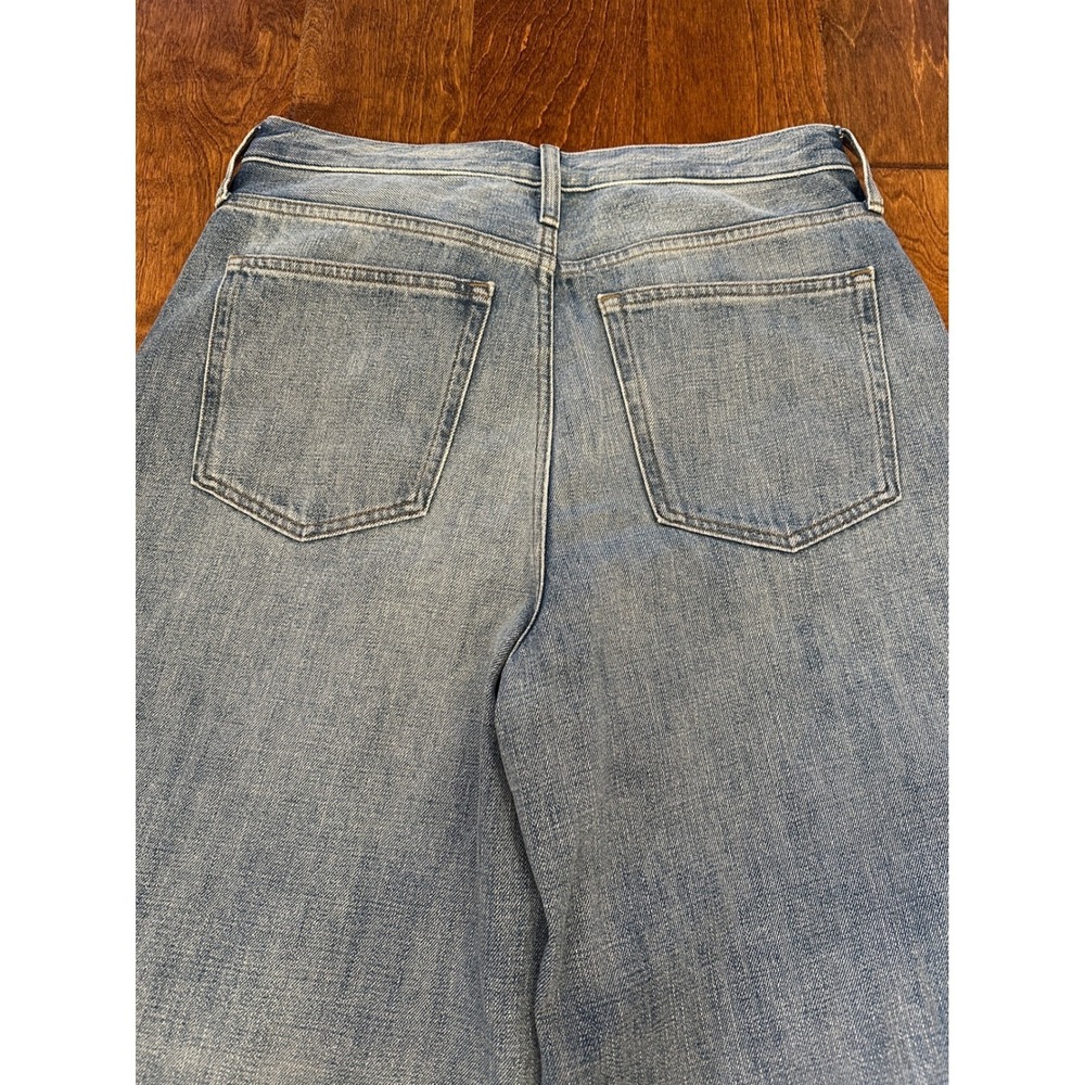 J.Crew High Rise Super Wide Leg Jeans Women Size 31 Blue Denim Sold Out Retro - Picture 6 of 13